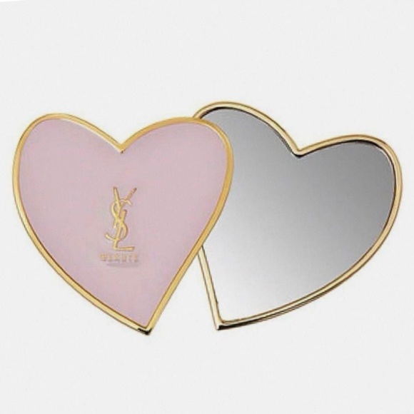 YSL Pink Heart Mirror NEW - Picture 1 of 2